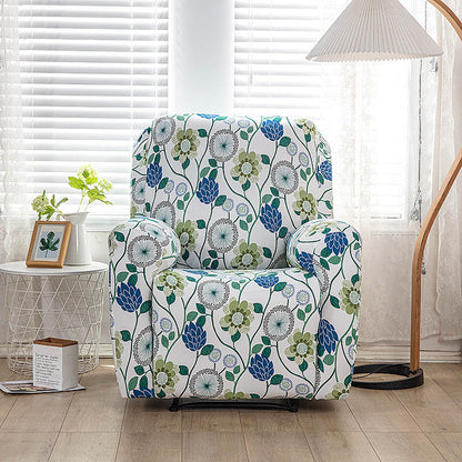 Housse de fauteuil inclinable tout compris en tissu imprimé extensible, 1 place