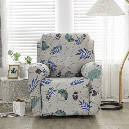 Housse de fauteuil inclinable tout compris en tissu imprimé extensible, 1 place