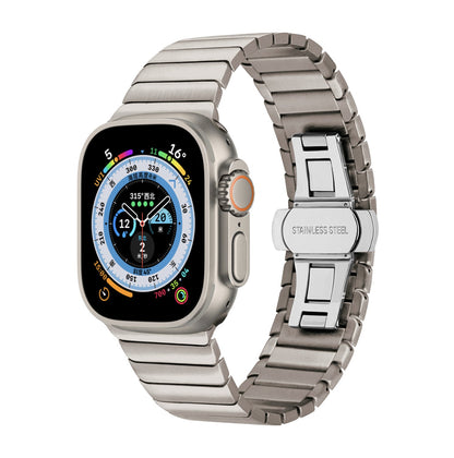 Compatible avec le bracelet en acier inoxydable Smartwatch 8, boucle à nœud, bracelet de montre en métal IWatch