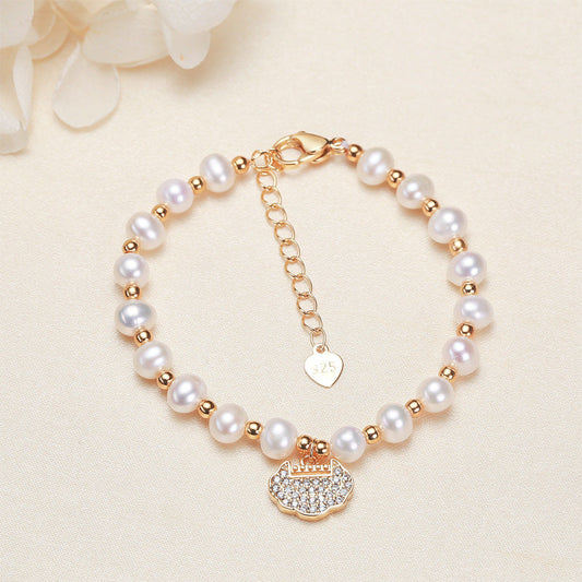 Bijoux Bracelet Perles d'Eau Douce Adieu pour Femmes
