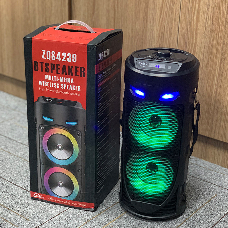 Canon Portable Coloré à Double Corne Avec Système Audio Bluetooth Haute Puissance