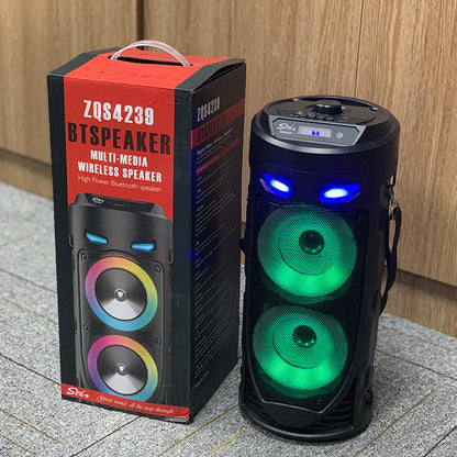 Canon Portable Coloré à Double Corne Avec Système Audio Bluetooth Haute Puissance