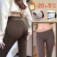 Fleece Thickened Winter Shark Pants High Waist Leggings
