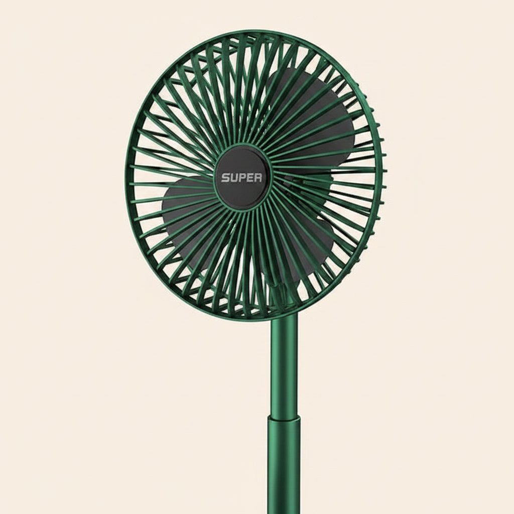 Portable Foldable Fan USB Rechargeable 4-Speed 180° Rotation