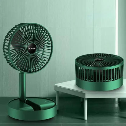 Portable Foldable Fan USB Rechargeable 4-Speed 180° Rotation