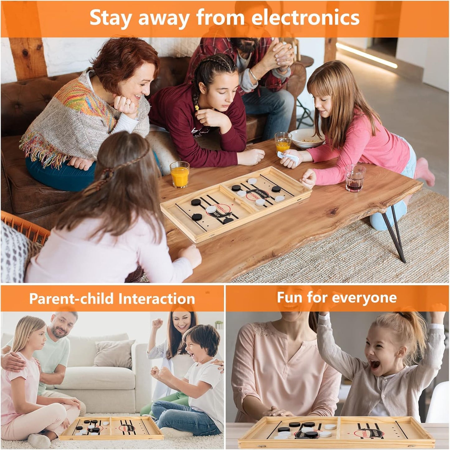 Jeu de société interactif en bois