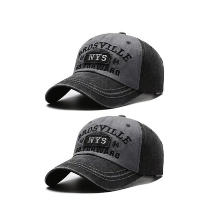 Washed Embroidered Baseball Cap | Unisex Casual Cotton Outdoor Hat