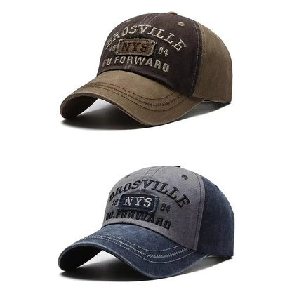 Washed Embroidered Baseball Cap | Unisex Casual Cotton Outdoor Hat