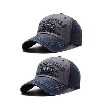 Washed Embroidered Baseball Cap | Unisex Casual Cotton Outdoor Hat