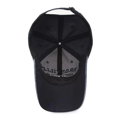 Washed Embroidered Baseball Cap | Unisex Casual Cotton Outdoor Hat