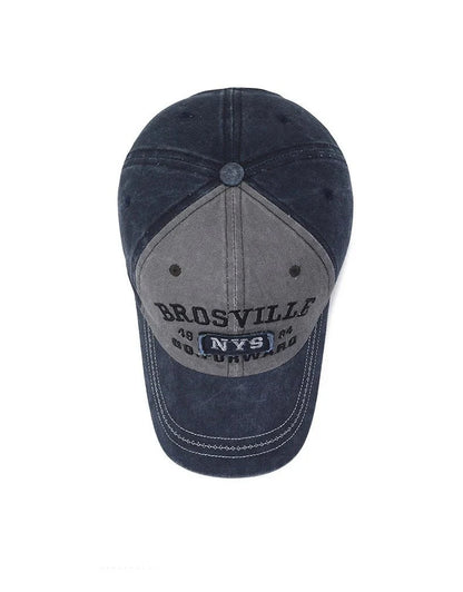 Washed Embroidered Baseball Cap | Unisex Casual Cotton Outdoor Hat