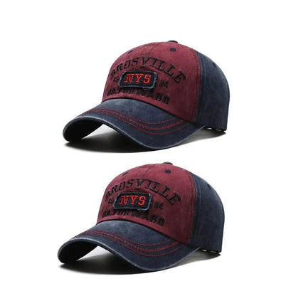 Washed Embroidered Baseball Cap | Unisex Casual Cotton Outdoor Hat