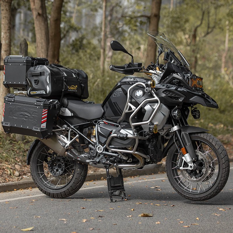 LOBOO Fuel Tank Crash Bar for BMW R1250GS Adventure (2019-on) – Stainless Steel Upper Protection Bar with Auxiliary Light Mounts