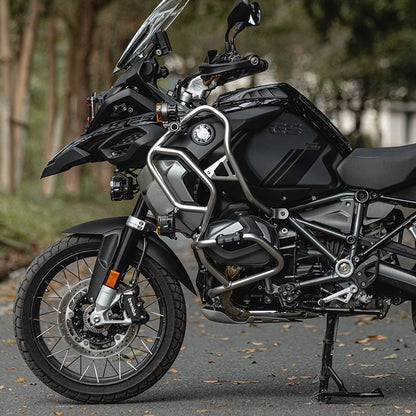 LOBOO Fuel Tank Crash Bar for BMW R1250GS Adventure (2019-on) – Stainless Steel Upper Protection Bar with Auxiliary Light Mounts
