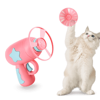 Funny Cat Toy Interactive Flying Disc Launcher