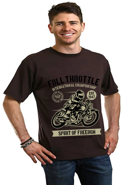 T-shirt graphique à manches courtes Fuul Throttle en bambou/coton biologique pour homme