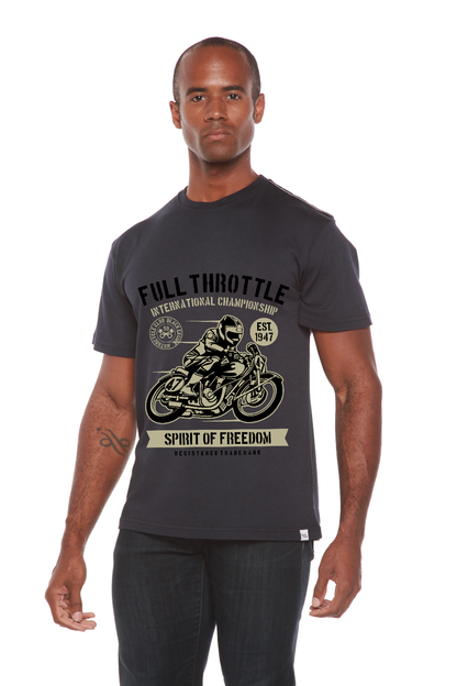 T-shirt graphique à manches courtes Fuul Throttle en bambou/coton biologique pour homme