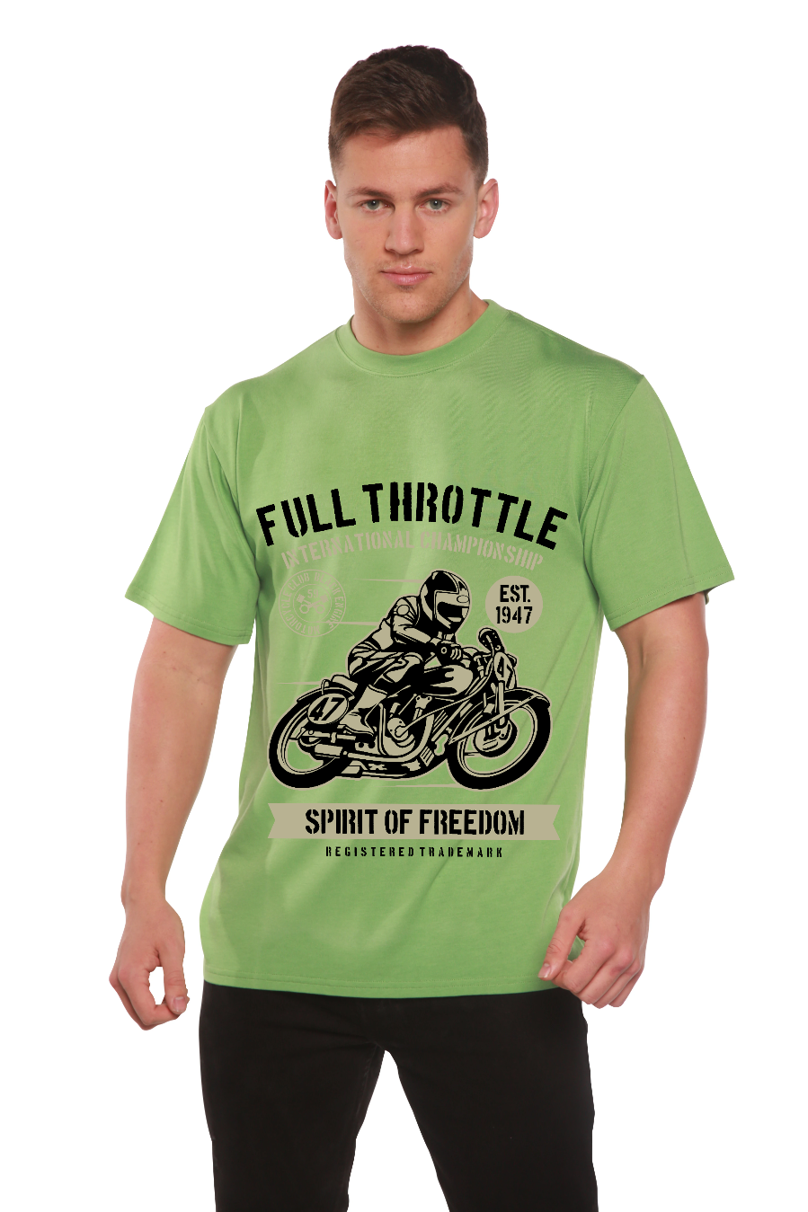 T-shirt graphique à manches courtes Fuul Throttle en bambou/coton biologique pour homme
