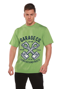 Camiseta Gráfica de Manga Corta para Hombre de Viscosa de Bambú y Algodón Orgánico Garage Co