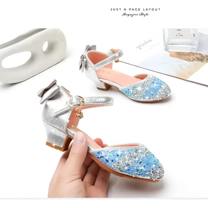 Girls High Heel Summer Rhinestone Sparkling Sandals