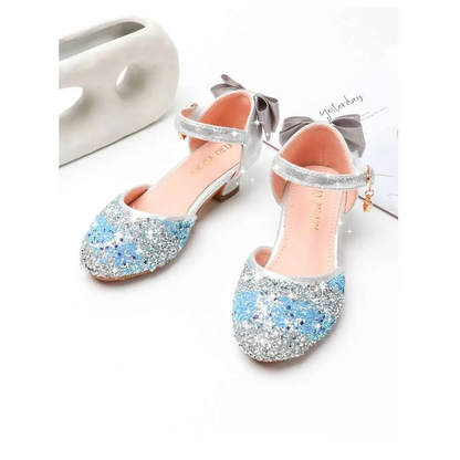 Girls High Heel Summer Rhinestone Sparkling Sandals