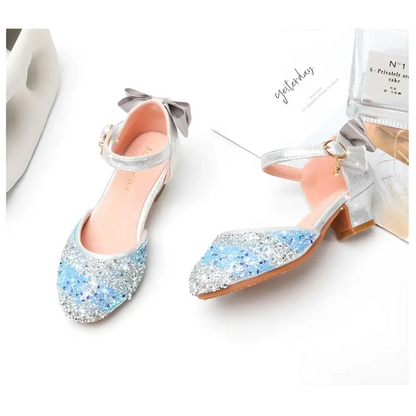 Girls High Heel Summer Rhinestone Sparkling Sandals
