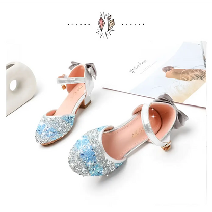 Girls High Heel Summer Rhinestone Sparkling Sandals