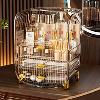 Gold Acrylic Cosmetics Storage Box