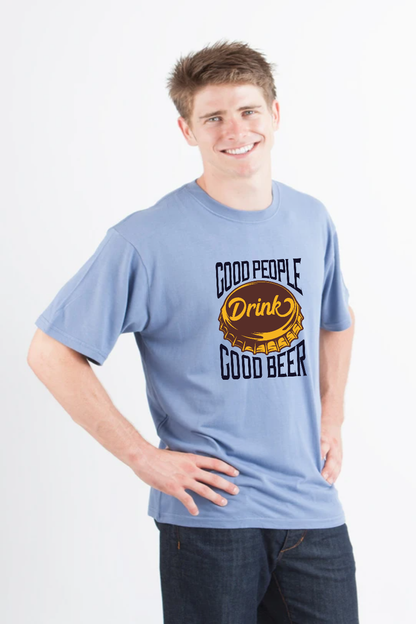 T-shirt graphique à manches courtes en viscose de bambou/coton biologique pour homme Good People