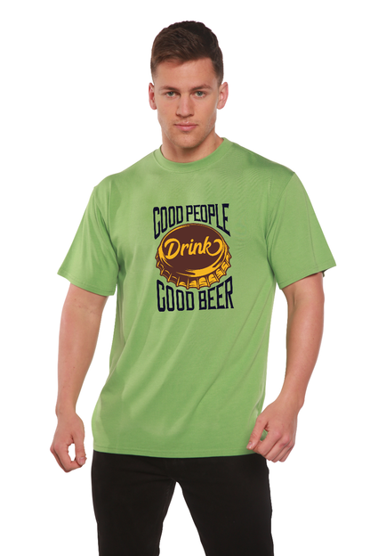 T-shirt graphique à manches courtes en viscose de bambou/coton biologique pour homme Good People