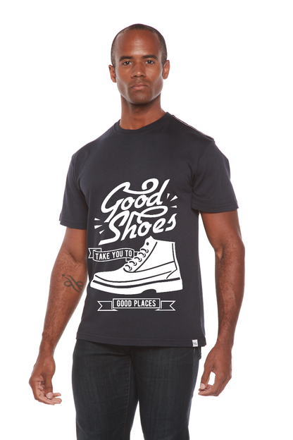 Good Shoes Camiseta gráfica de manga corta para hombre de bambú viscosa/algodón orgánico