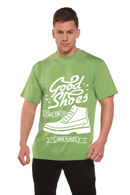 Good Shoes Camiseta gráfica de manga corta para hombre de bambú viscosa/algodón orgánico