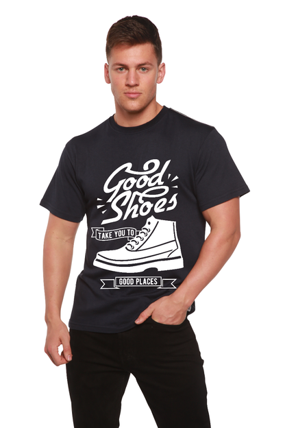 Good Shoes Camiseta gráfica de manga corta para hombre de bambú viscosa/algodón orgánico
