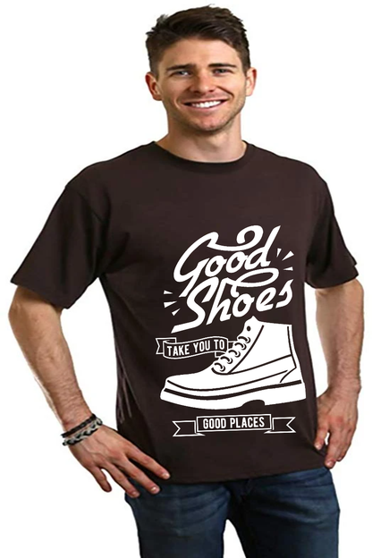 Good Shoes Camiseta gráfica de manga corta para hombre de bambú viscosa/algodón orgánico