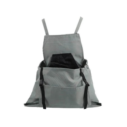 Cross Back Apron with Deep Kangaroo Pockets