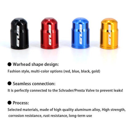 GUB Aluminum Alloy Bicycle Valve Caps