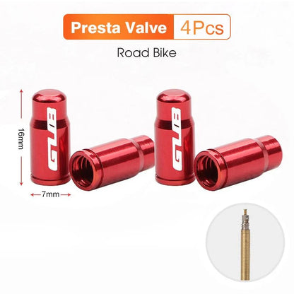GUB Aluminum Alloy Bicycle Valve Caps