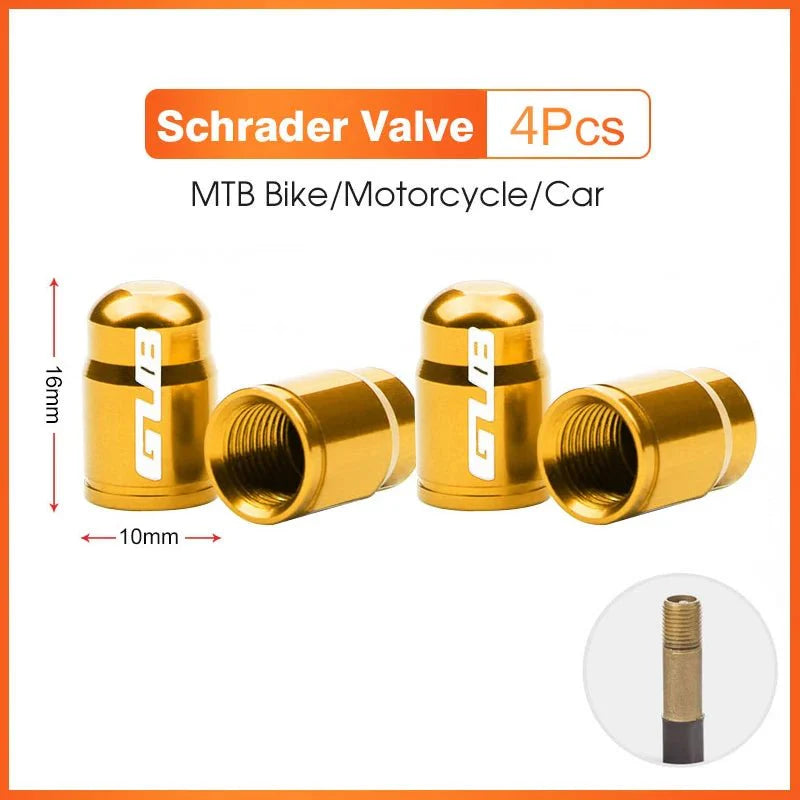 GUB Aluminum Alloy Bicycle Valve Caps