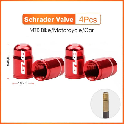 GUB Aluminum Alloy Bicycle Valve Caps