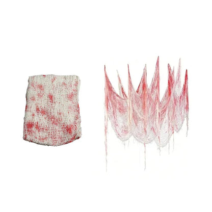 Halloween Bloody Gauze Decorations | Horror Cloth Bandage for Haunted House Props