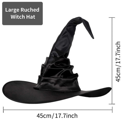 Black Wizard Hat for Adults | Halloween Magic Costume Accessory