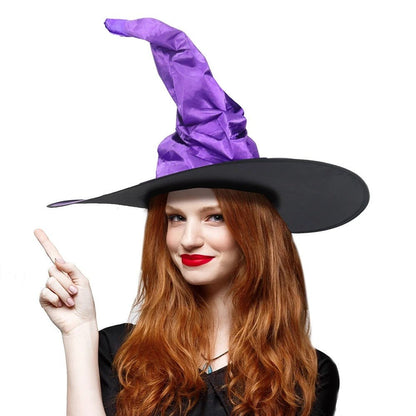 Black Wizard Hat for Adults | Halloween Magic Costume Accessory