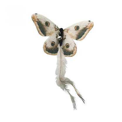 Hands-Free Feather Cat Wand with Bell – Suction Cup Interactive Toy