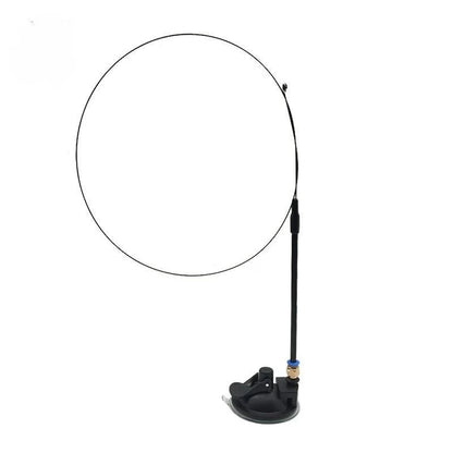 Hands-Free Feather Cat Wand with Bell – Suction Cup Interactive Toy