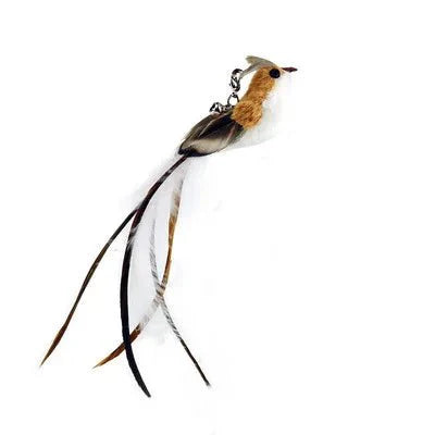 Hands-Free Feather Cat Wand with Bell – Suction Cup Interactive Toy