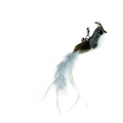 Hands-Free Feather Cat Wand with Bell – Suction Cup Interactive Toy