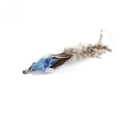 Hands-Free Feather Cat Wand with Bell – Suction Cup Interactive Toy