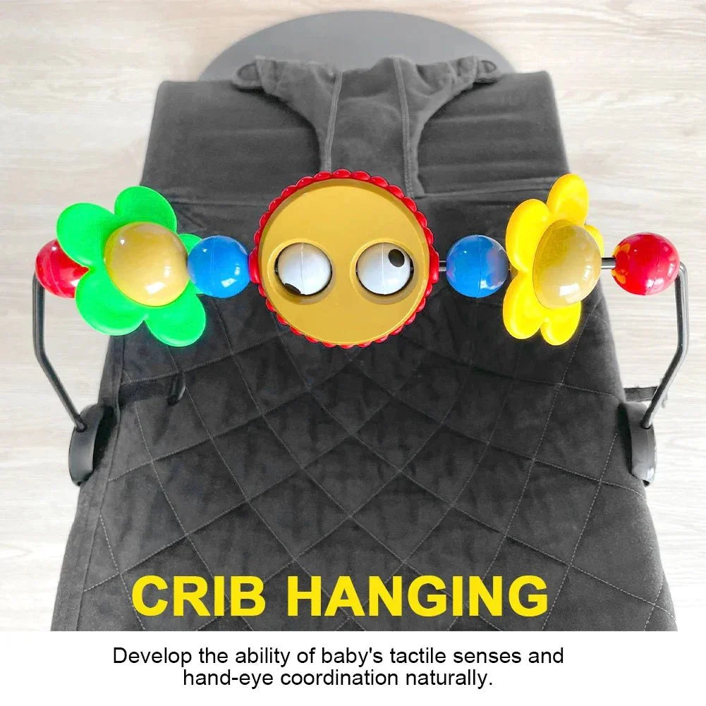 Hanging Spiral Crib Toy | Baby Rocking Chair and Stroller Play Arch Rattle