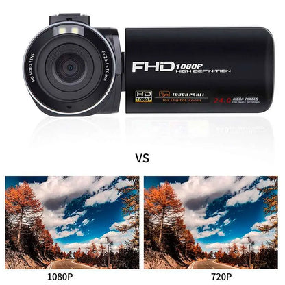 HD Digital Camera with Microphone and Flip Screen