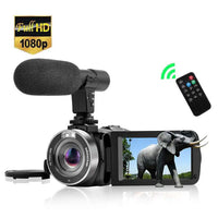 HD Digital Camera with Microphone and Flip Screen